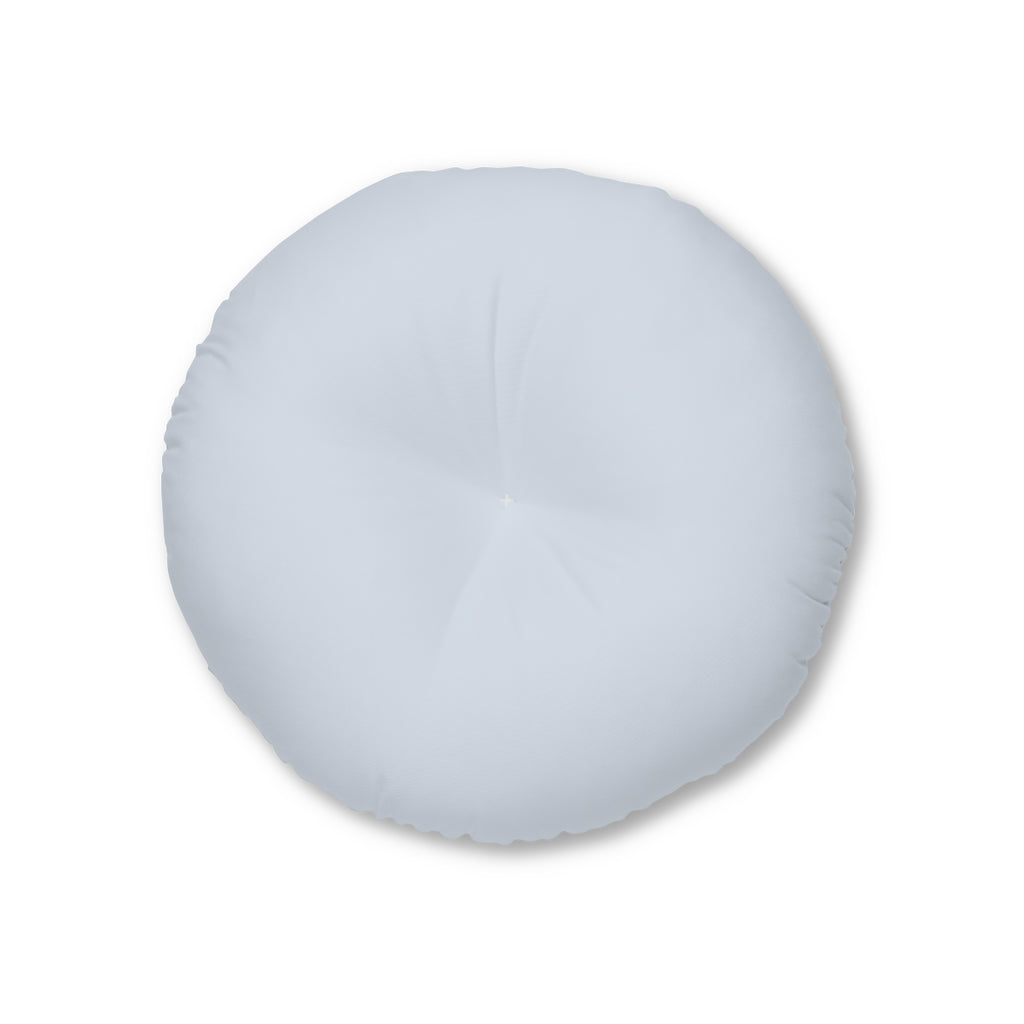 Metanoia Wellness - Round Tufted Floor Pillow - Powdered Blue - 26x26