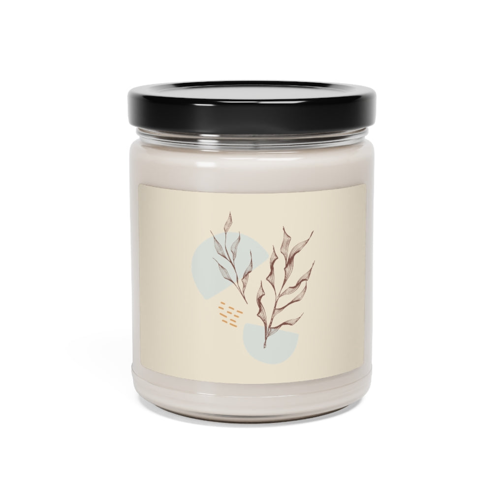 Metanoia Wellness - Saddle Leaves Scented Soy Wax Candle - Closed