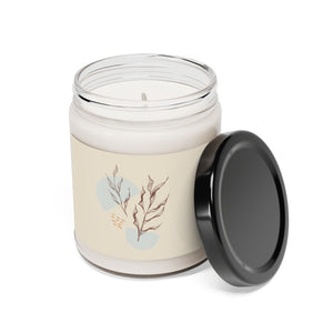 Metanoia Wellness - Saddle Leaves Scented Soy Wax Candle - Open