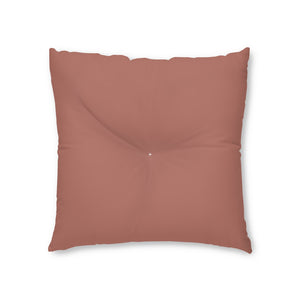 Metanoia Wellness - Square Tufted Floor Pillow - Brick - 26x26
