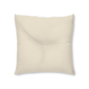 Metanoia Wellness - Square Tufted Floor Pillow - Ecru - 26x26