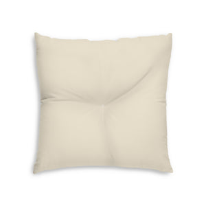 Metanoia Wellness - Square Tufted Floor Pillow - Ecru - 30x30