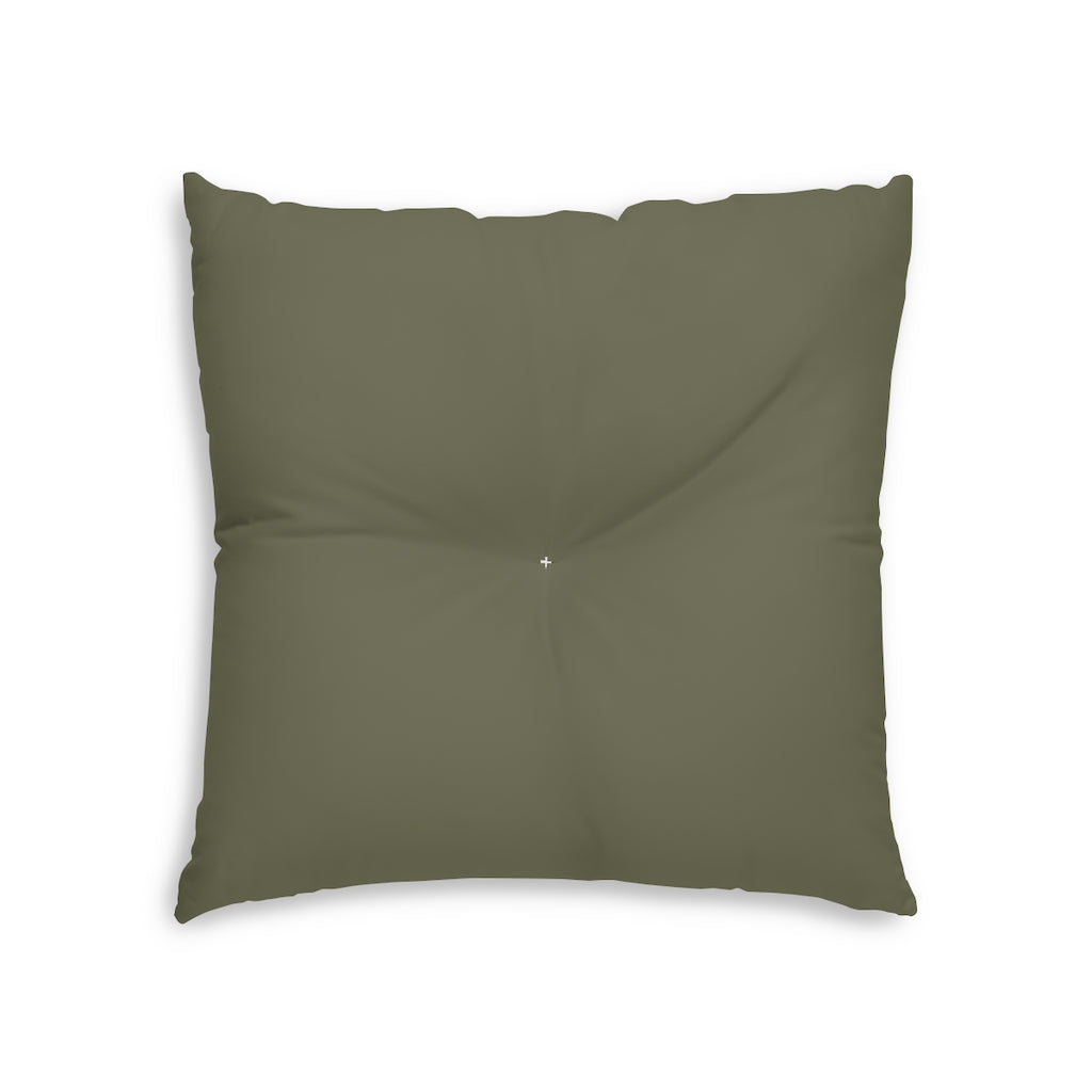 Metanoia Wellness - Square Tufted Floor Pillow - Hunter - 26x26