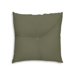 Metanoia Wellness - Square Tufted Floor Pillow - Hunter - 26x26