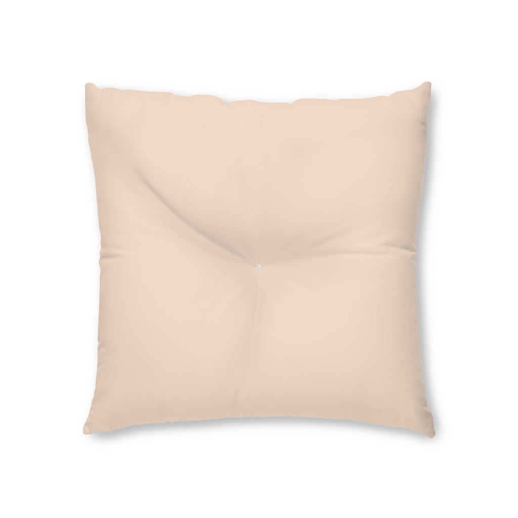 Metanoia Wellness - Square Tufted Floor Pillow - Light Salmon - 26x26