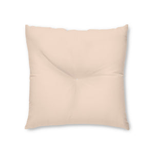 Metanoia Wellness - Square Tufted Floor Pillow - Light Salmon - 26x26