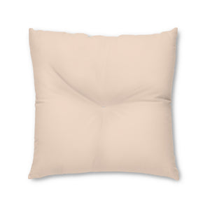 Metanoia Wellness - Square Tufted Floor Pillow - Light Salmon - 30x30