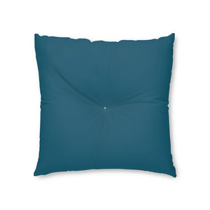 Metanoia Wellness - Square Tufted Floor Pillow - Peacock - 26x26