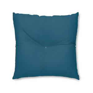 Metanoia Wellness - Square Tufted Floor Pillow - Peacock - 30x30
