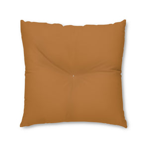 Metanoia Wellness - Square Tufted Floor Pillow - Terracotta - 30x30