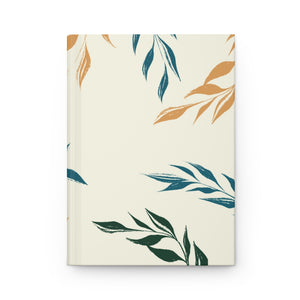 Metanoia Wellness - Sunshine Windy Leaves Hardcover Journal - Front View