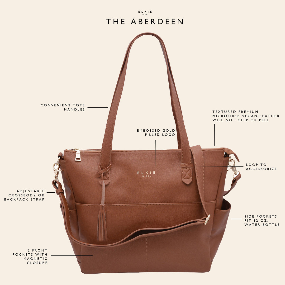 Aberdeen Leather Bag - Ebony