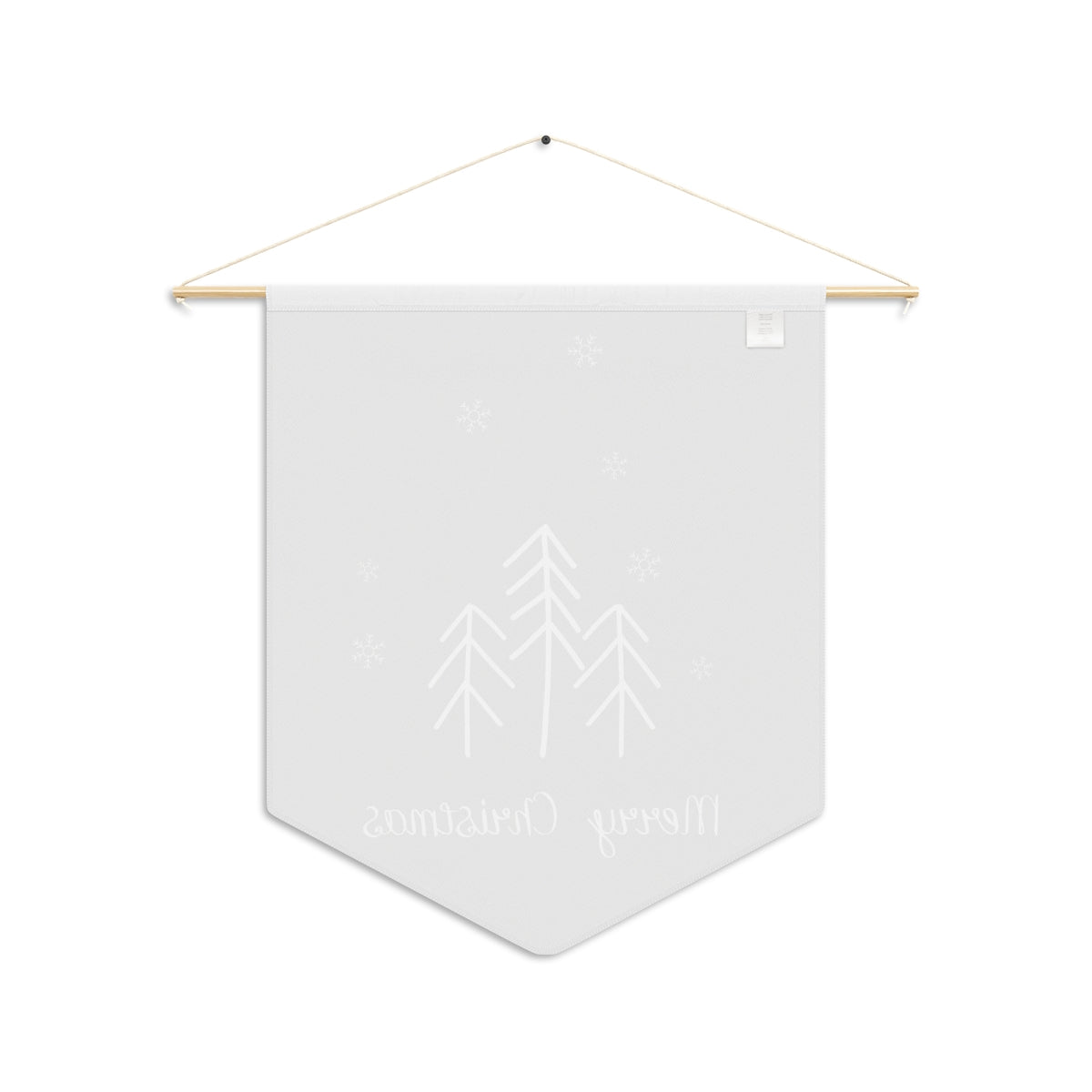 Holiday Pennant - Merry Christmas Evergreen Trees