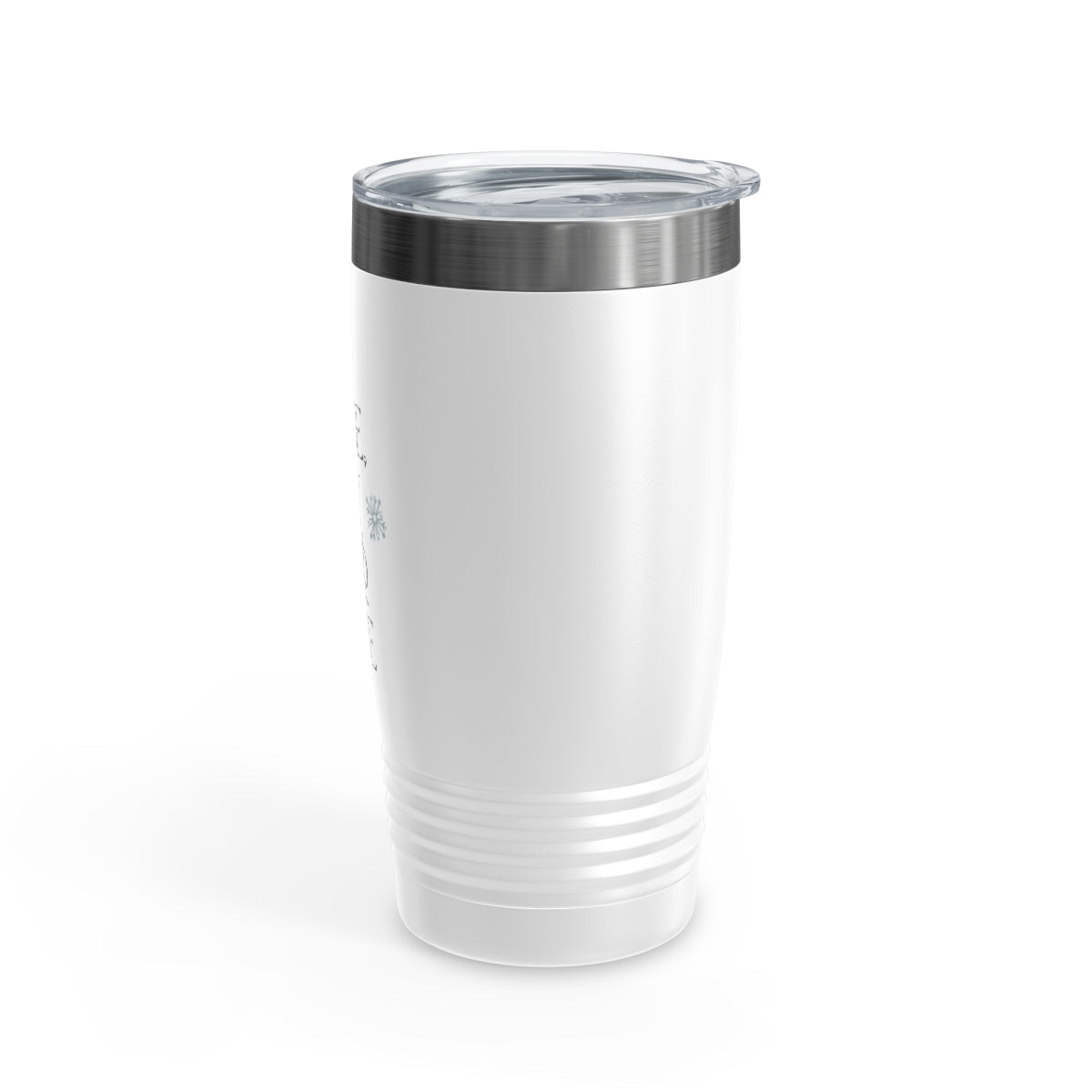 20oz White Ringneck Holiday Tumbler - Peace, Joy &amp; Love
