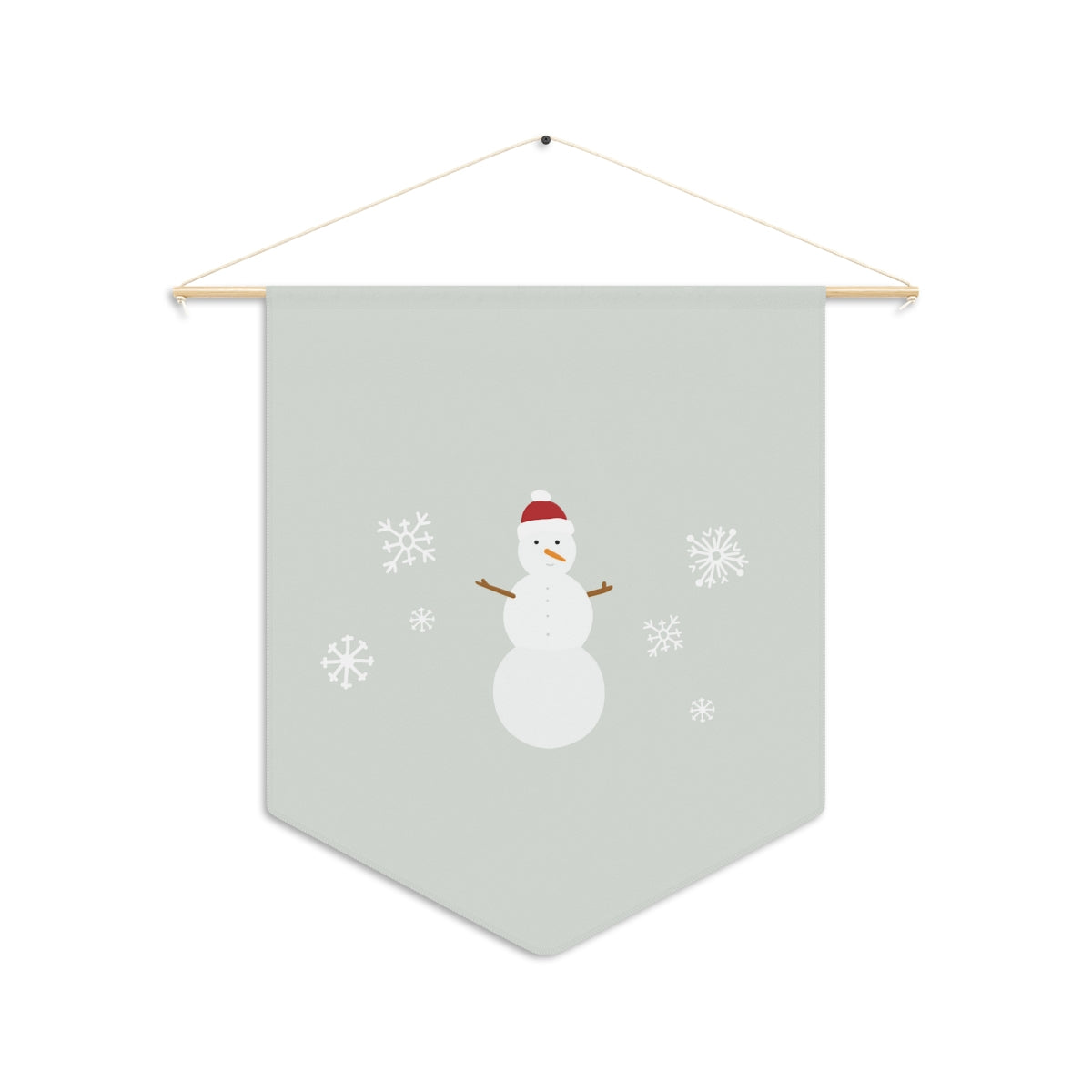 Holiday Pennant - Snowman &amp; Snowflakes