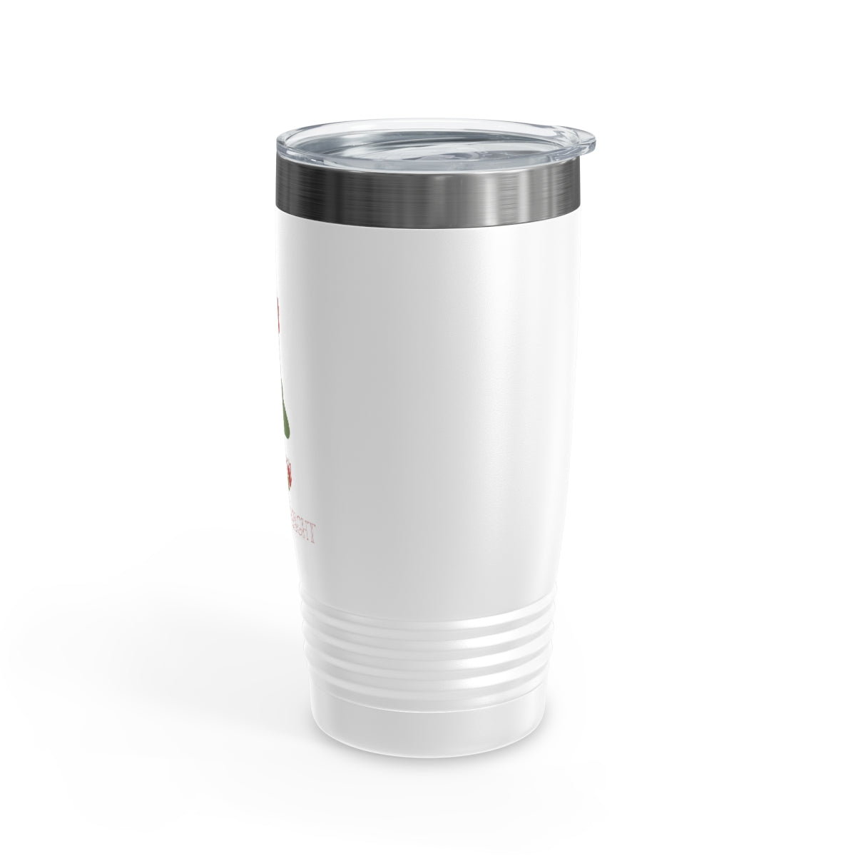20oz White Ringneck Holiday Tumbler - Merry &amp; Bright