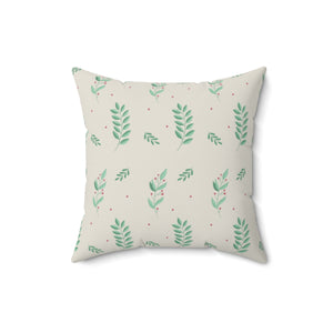 Polyester Square Holiday Pillowcase - Large Holly