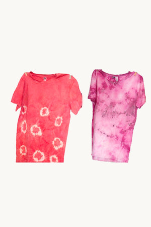 Pink & Orange Natural Dye Kit & Youth T-Shirt