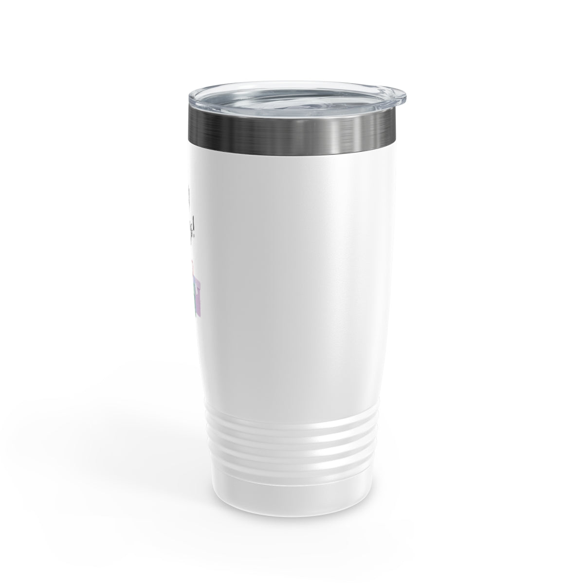 20oz White Ringneck Holiday Tumbler - Happy Holidays &amp; Presents