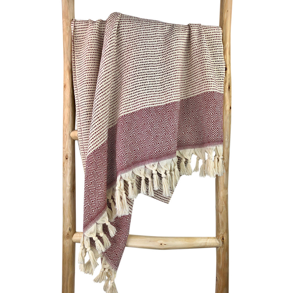 Diamond Stripe Turkish Towel - Metanoia Wellness