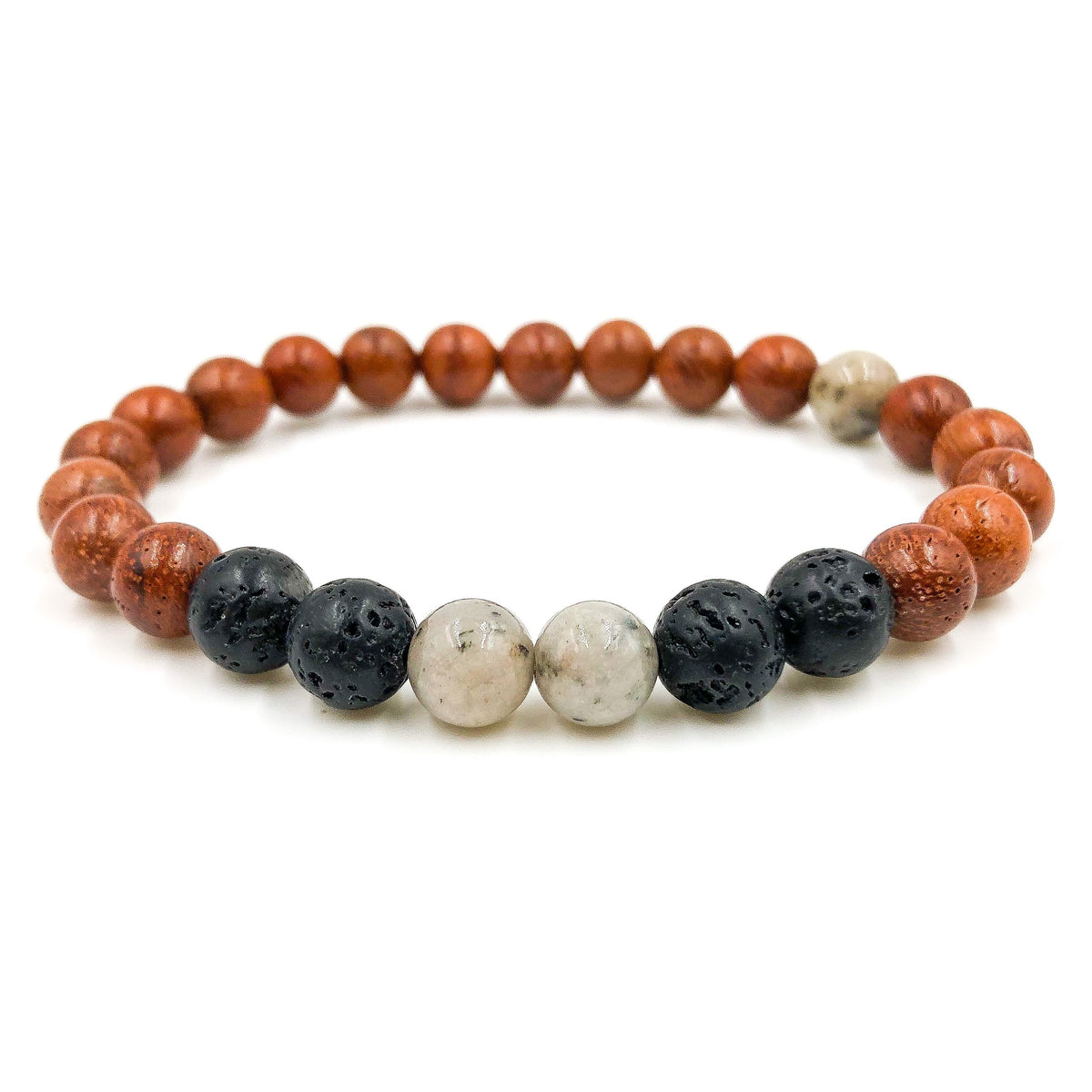Central - Grey Feldspar, Lava Rock, &amp; Rosewood