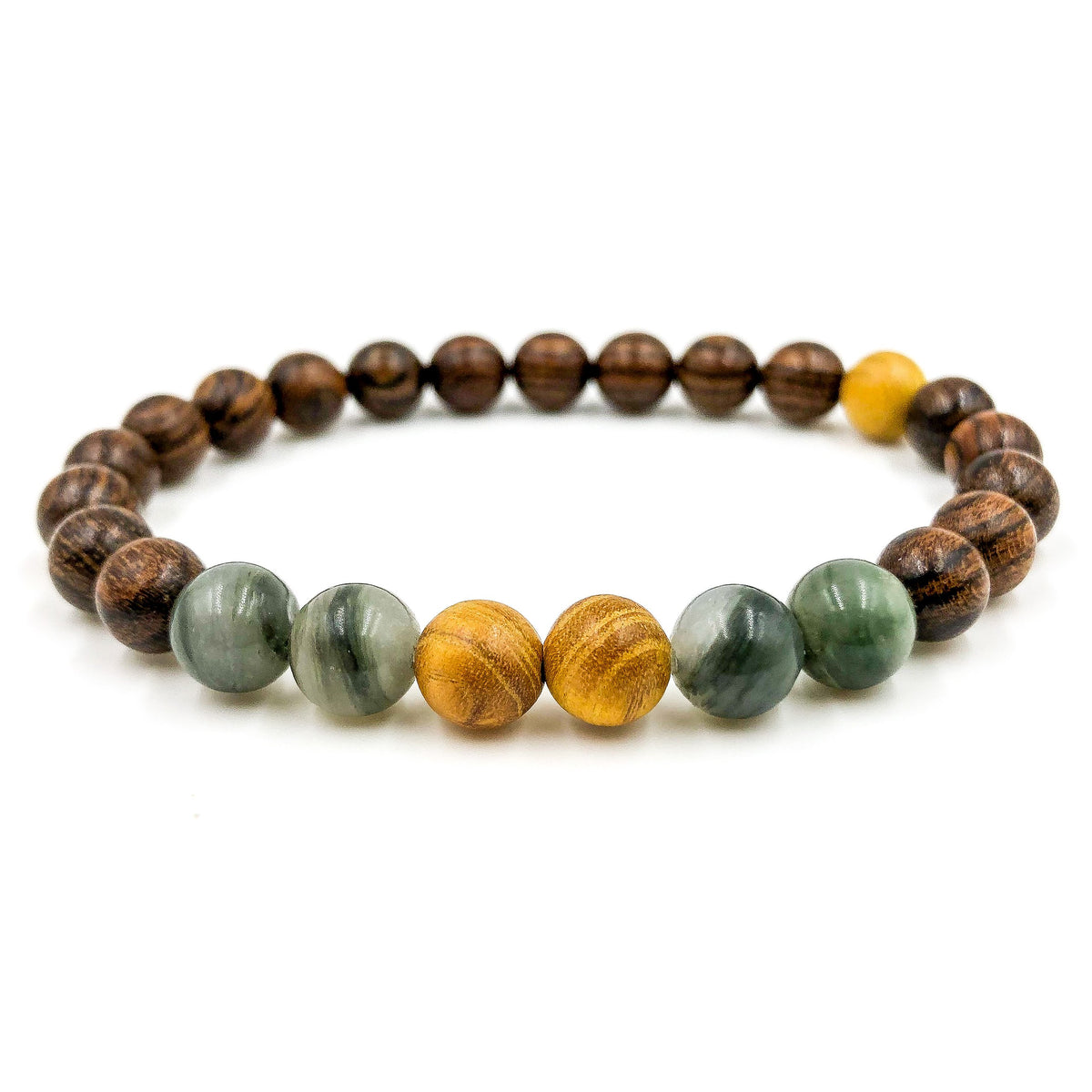 Central - Yellow Sandalwood, Green Jasper, &amp; Sandalwood