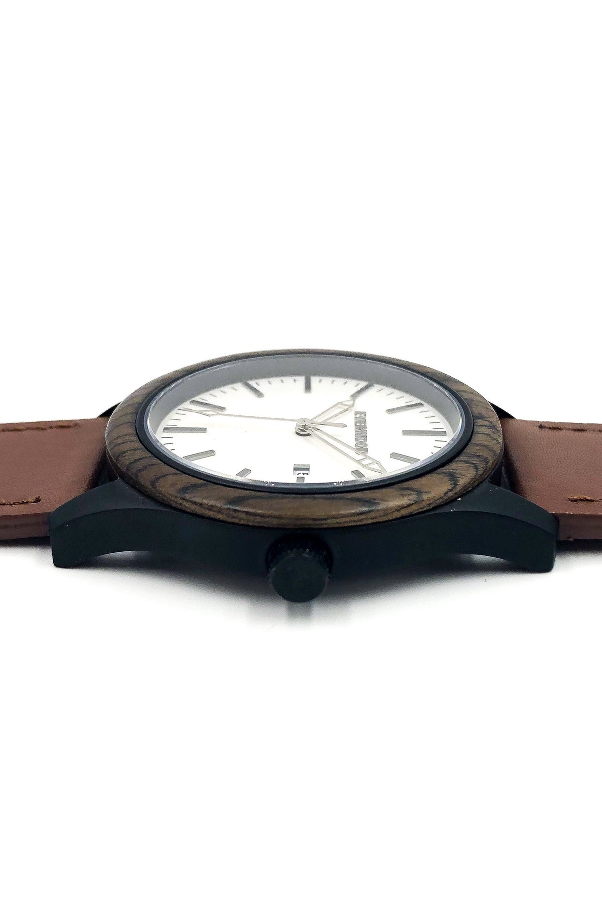 Walnut &amp; Brown Leather Inverness Watch