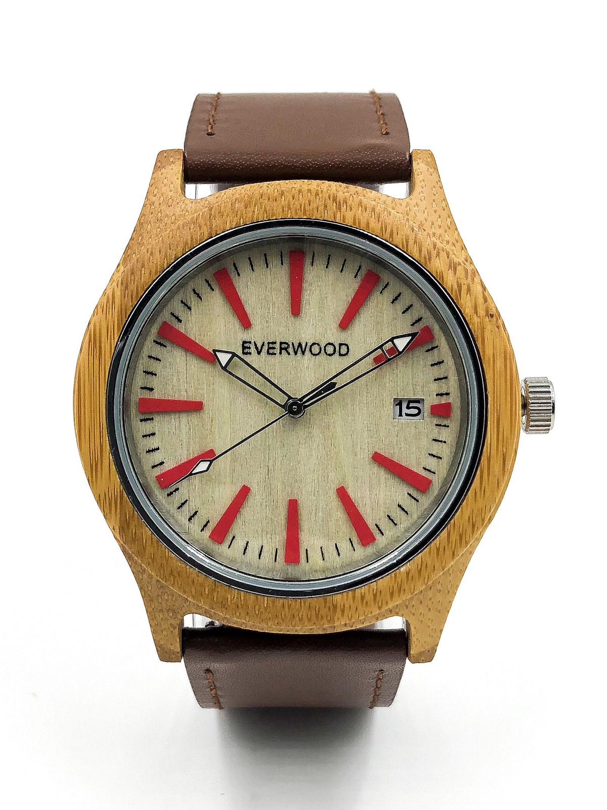Kylemore - Bamboo Brown Leather Watch