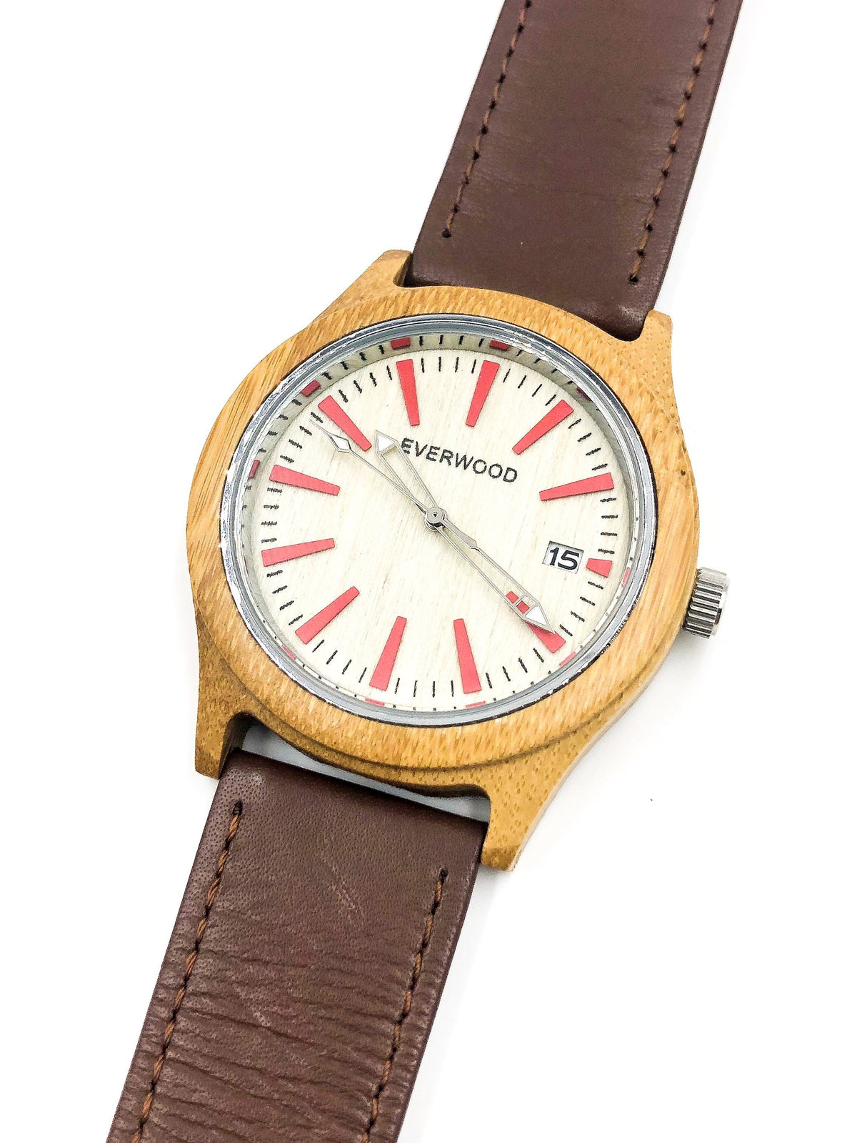 Kylemore - Bamboo Brown Leather Watch