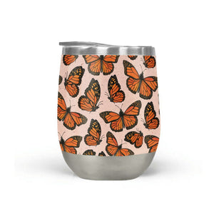 Monarch Butterfly Wine Tumbler