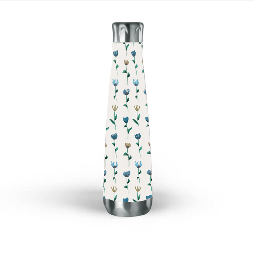 Colorful Ink Flower Water Bottle