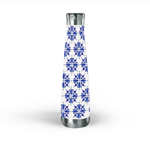 Dark Blue Tile Water Bottle