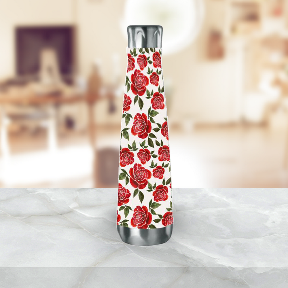 Rose Watercolor Water Bottle