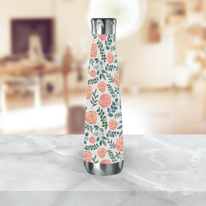 Watercolor Floral Water Bottle