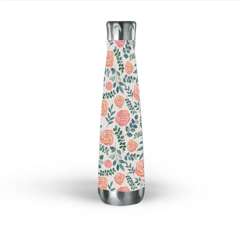 Watercolor Floral Water Bottle