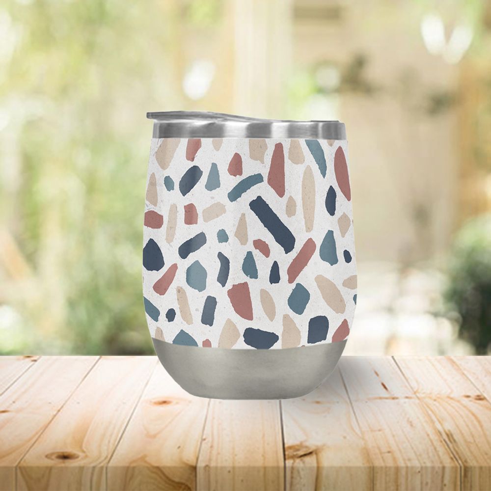 Cool Terrazzo Wine Tumbler
