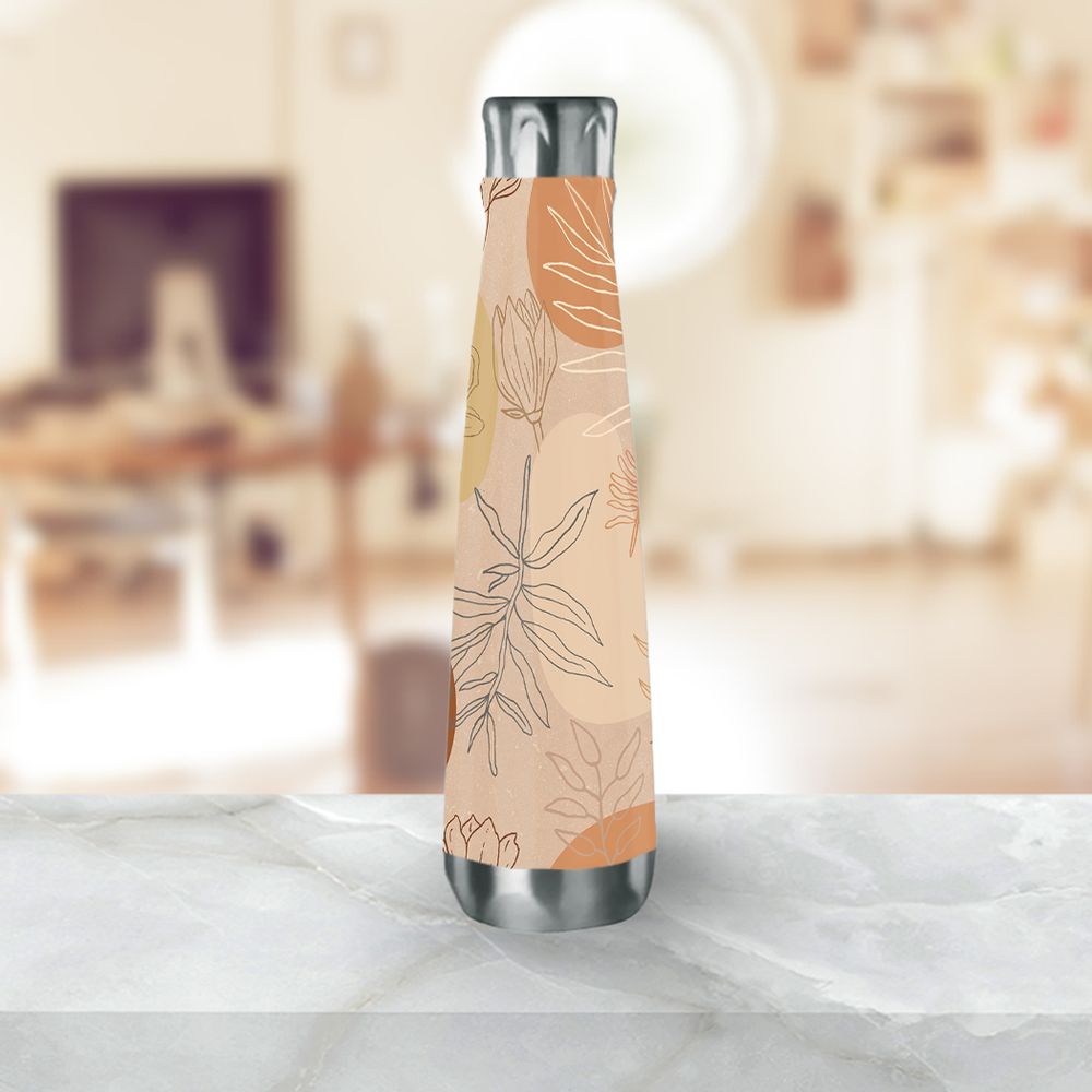 Orange Abstract Desert Water Bottle