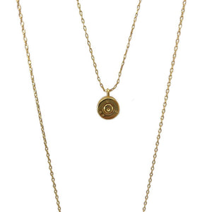 Layered Bar Bullet Necklace