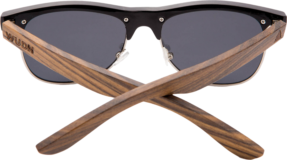 Real Ebony Brow-line Style Retro Shade Sunglasses