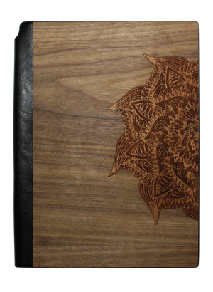 Wooden Journal | Yoga Mandala Inlay