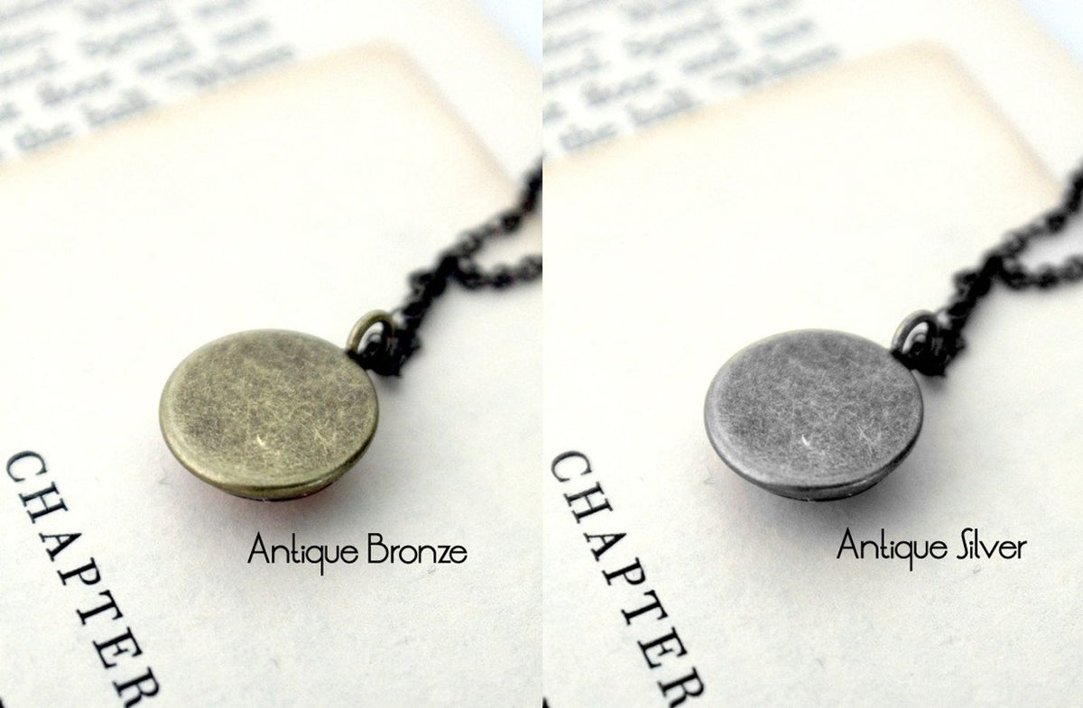 Earth and Moon Layered Space Necklace