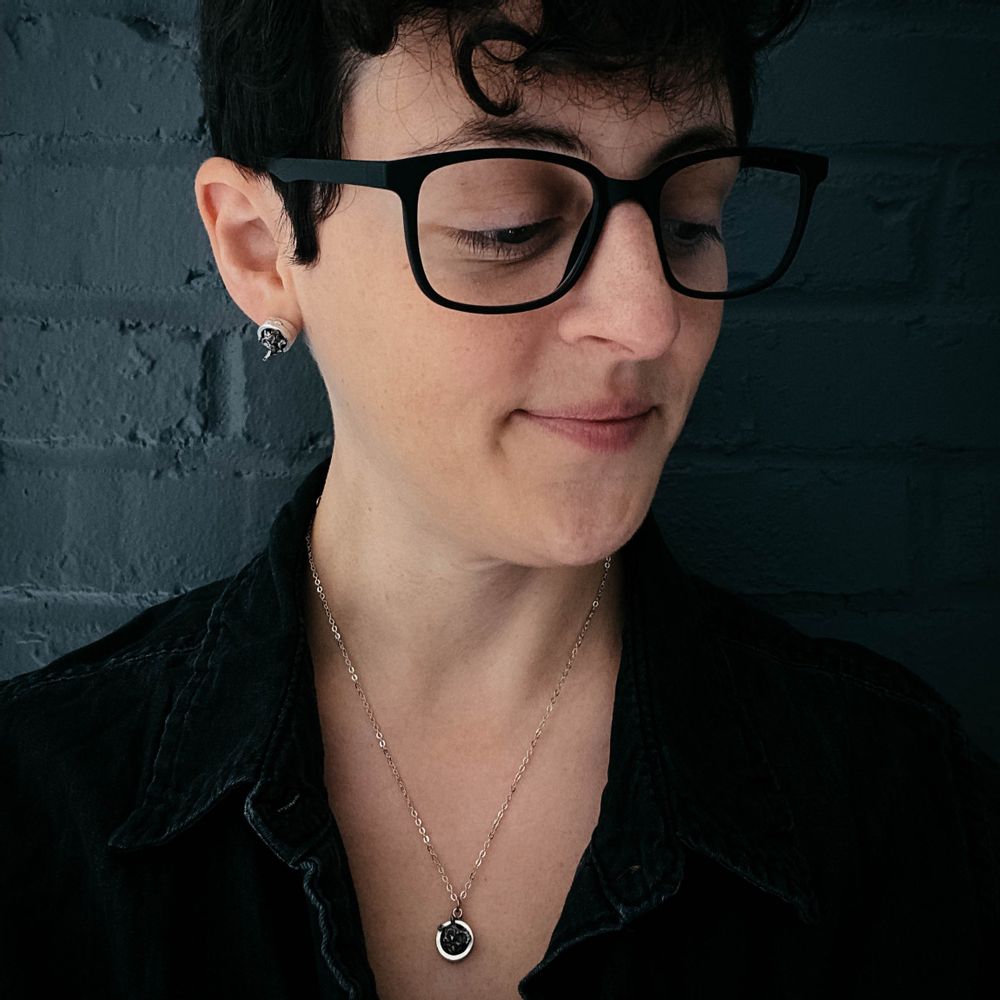 Meteorite Pendant Necklace - Matte Brushed Silver