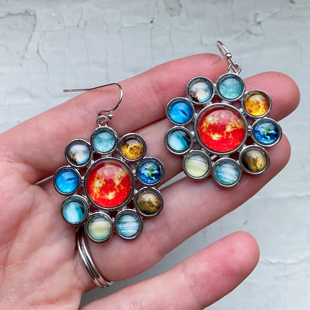 Solar System Halo Jewelry Set