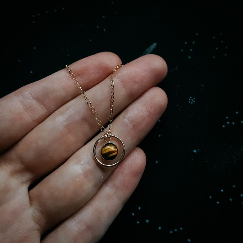 Rings of Saturn Mini Necklace