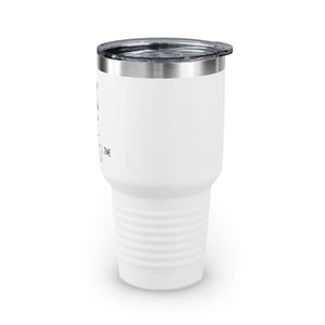 30oz White Ringneck Holiday Tumbler - Most Wonderful Time of the Year