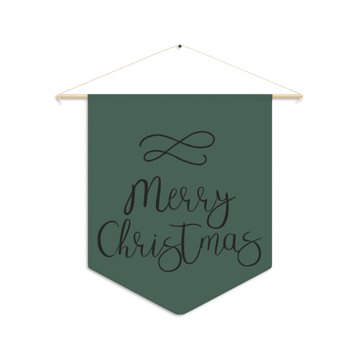 Holiday Pennant - Cursive Merry Christmas