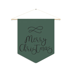 Holiday Pennant - Cursive Merry Christmas