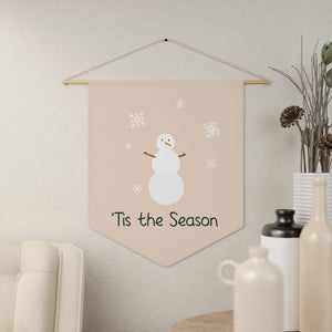 Holiday Pennant - Tis the Season Snowman