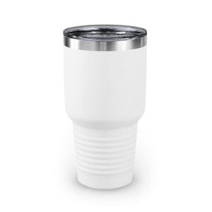 30oz White Ringneck Holiday Tumbler - All is Calm. All is Bright