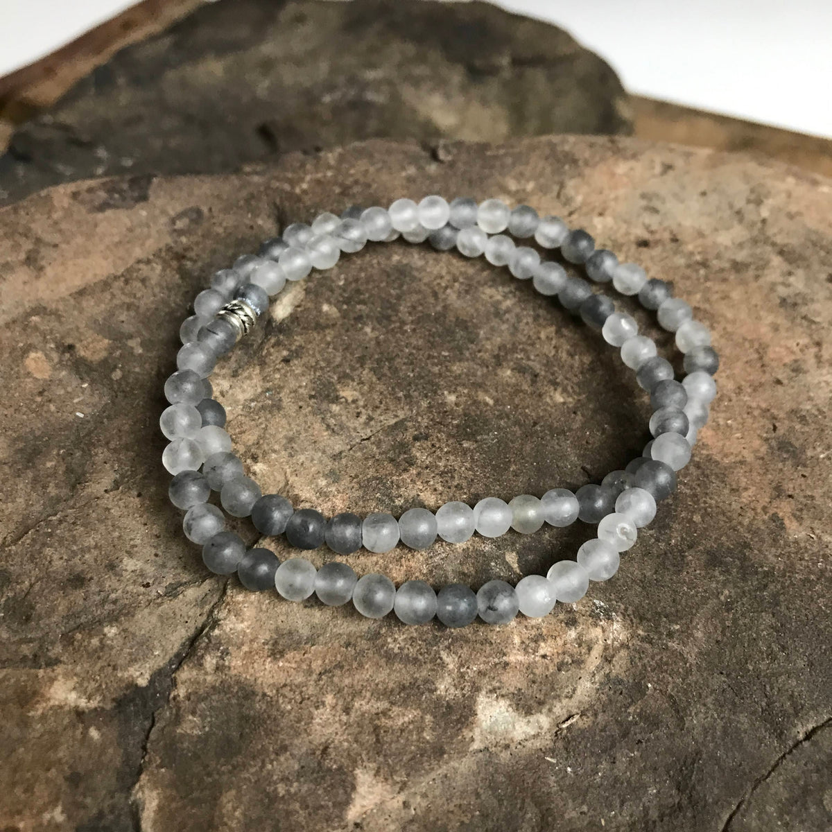 Cloud Quartz Mini Bead Bracelet
